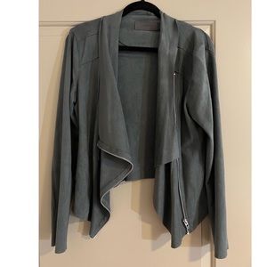 BLANK NYC Gray Suede Jacket Size Medium